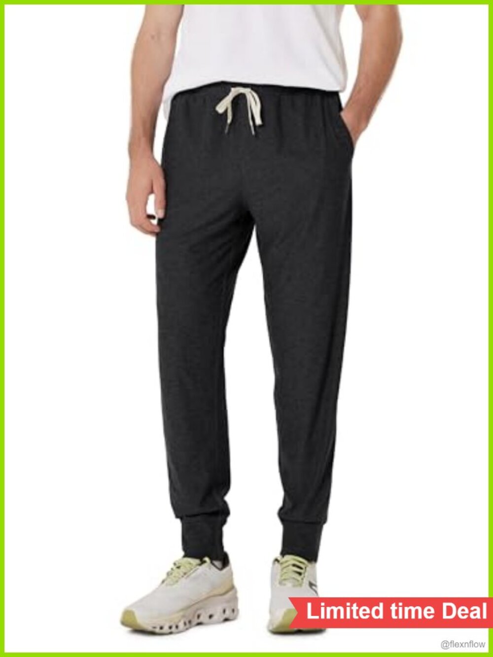Men's Performance Joggers Ultra Soft Tech Sweatpants Tapered Slim Fit